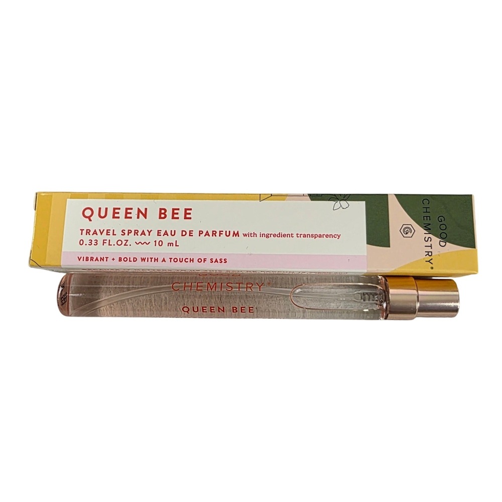 Good Chemistry Queen Bee Eau de Parfum Travel Spray 0.33 fl oz 10ml NEW
